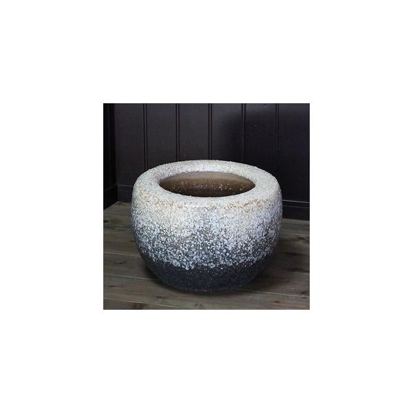 商品発送元：まるいち本店13時までの決済完了で当日出荷（土日祝日除く）生活・インテリア・文具品　番hi-0030　しがらき焼　ひばち　品　名信楽焼き　13号窯変火鉢　【送料無料】サイズ・重量直径390×高さ270mm　口径260mm　重さ1...