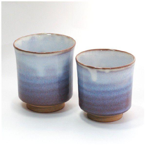 湯呑 萩焼〕 天龍窯 萩紫 夫婦湯呑 :meiyo-M54332250-837:イベント用品