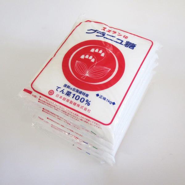 日本甜菜製糖 スズラン印 北海道産 グラニュ糖5kg分北海道の大自然で育った「てん菜（ビート）」100%を原材料に、士別製糖所でつくりました。砂糖はてん菜が根の部分に蓄えた糖分を純粋に取り出した天然の甘味料です。砂糖が白く見えるのは、雪や砕...