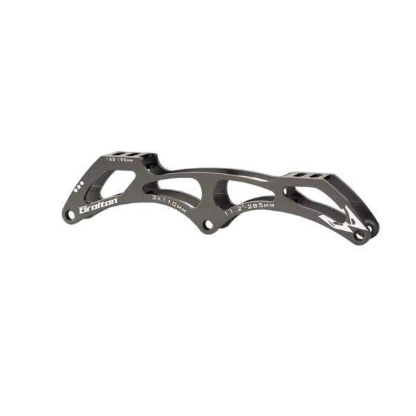 スピードスケートフレーム 金属剛性 強化構造 中空肉抜き設計 軽量化 高速制御性 低重心アーチ しっかり固定 競技走行に適用