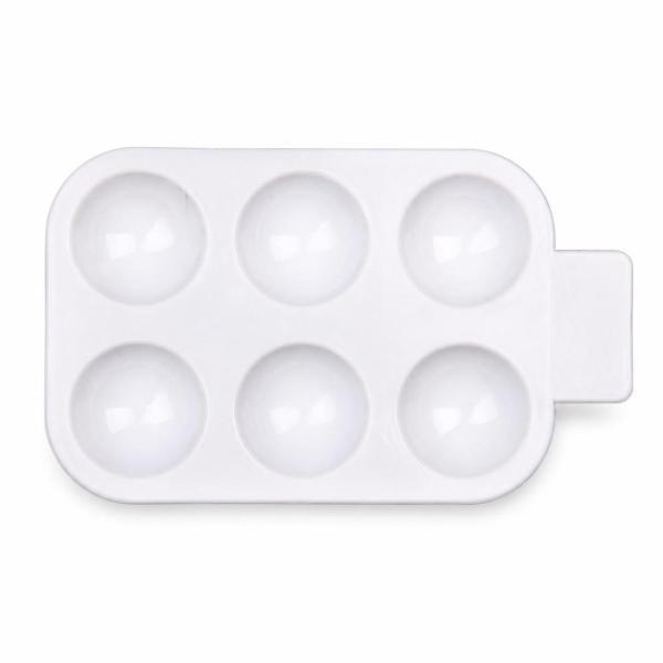絵の具パレット, 長方形プラスチック製, 6穴