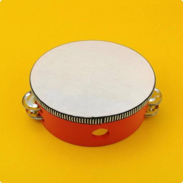 子ども用タンバリン リズム 打楽器 ダブルロウ ジングル 楽器 音楽教育 教材 携帯軽便 手で鳴らす 木製フレーム 舞台パフォーマンス 教室指導に適用