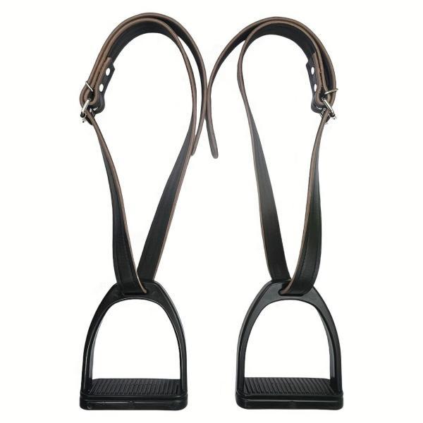 商品情報 Equestrian / Product Description complete riding set includes a pair of classic English-style stirrups with leathers / bro