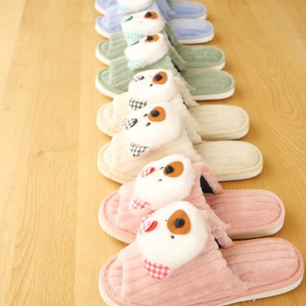 【トイレスリッパ】くまちゃん　おしゃれ 自宅用　かわいい キュート トイレ用　拭ける 清潔　通年用　冬用　暖かい　アニマル　ぬいぐるみ　洗える　昭和　厚底