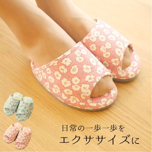 ・素材：ポリエステル〈スリッパ甲部分、中部分）、EVA（底面）・カラー：ピンク、ブルー・サイズ：レディースサイズ　（靴のサイズ：約25ｃｍ程度まで）・生産国：中国・特徴☆かかと部分がないため、常につま先立ち状態！！ふくらはぎとおしりの筋肉が...