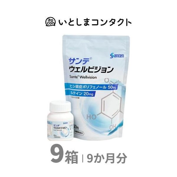 参天製薬 サンテ ウェルビジョン 60粒(1ヵ月分)×9個