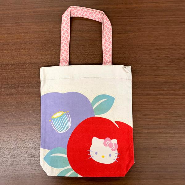 五色帆布堂×ハローキティ A4縦長トートバッグ 椿キティ : ITO-OP