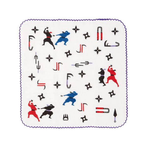 忍者をテーマにしたデザインが楽しい、ふんわり八重ガーゼハンカチです。重ねた8層のガーゼ生地が空気を含んでふっくらとやわらかく、吸水性・通気性にも優れた使い心地。洗うほどにガーゼの風合いがやわらかくなり、肌に馴染んでいきます。日常の手拭きとし...