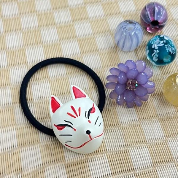 狐面ゴムポニー