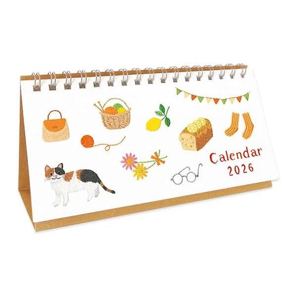 日々の暮らしのシーンを、丁寧で温かみのある刺繍で表現したカレンダーです。裏面も、表面とは異なるデザインのカレンダーになっているので、用途に応じて使い分けができて便利。パソコンのモニターを邪魔しないワイドタイプなので、ご自宅でもオフィスでも大...