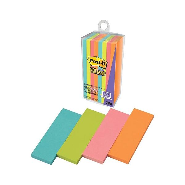 他サイト： ポストイット 付箋 強粘着 ふせん マルチカラー1 75×25mm 45枚×8冊 500SS-MC-1の商品画像