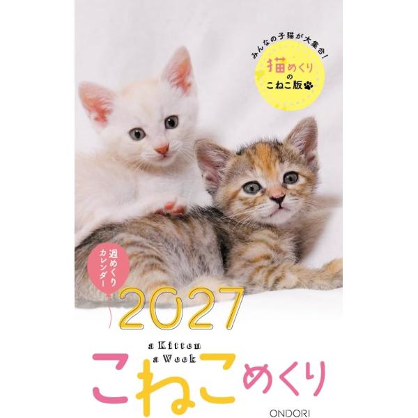 中央経済社 シーオーツー 2027年 カレンダー こねこめくり CK-C27-03