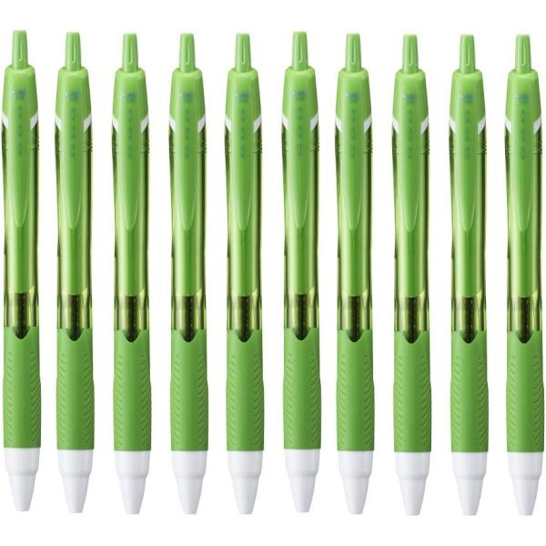 ジェットストリーム 油性ボールペン 0.5mm HSXN-150-05.5 ライムグリーン 三菱鉛筆 10本セット まとめ買い