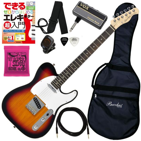 テレキャスタータイプ エレキギター　Bucchus btc-1r 3ts Amazon | Bacchus BTC-1R 3TS エレキギター初心者14点セット