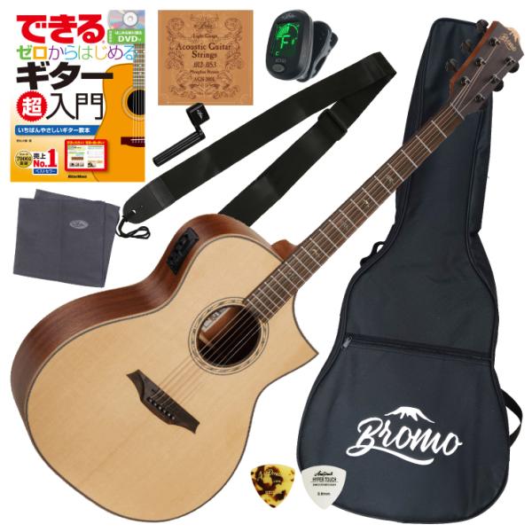 初心者も安心 調整済みで弾きやすい Bromo BAT-4CE エレアコ初心者