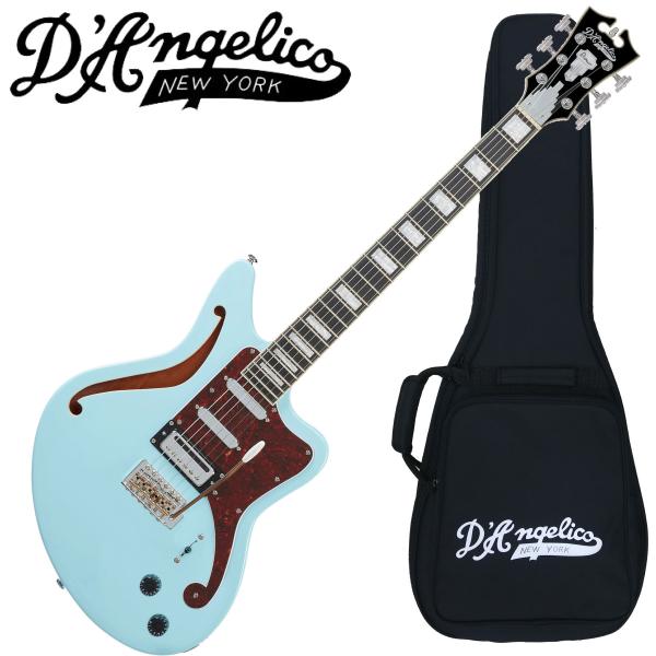 調整済で弾きやすい D'Angelico / Premier Bedford SH Sky Blue : 伊藤