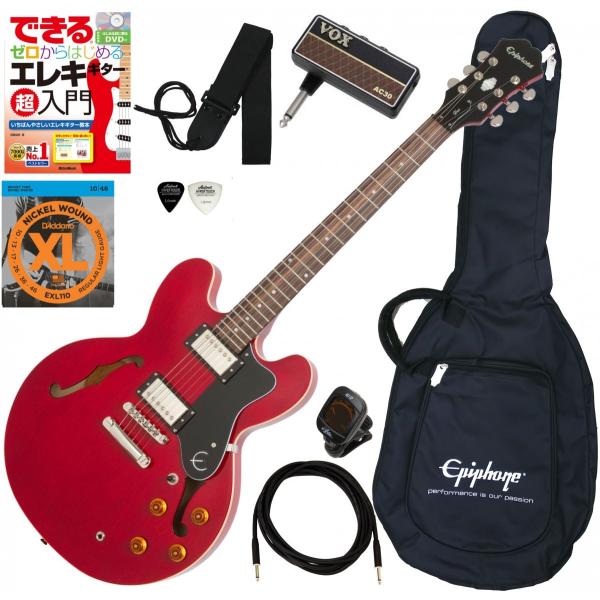 ギター EPIPHONE ES335 DOT CH Epiphone ES335 Dot Cherry Gloss Finish Semi Hollow Electric