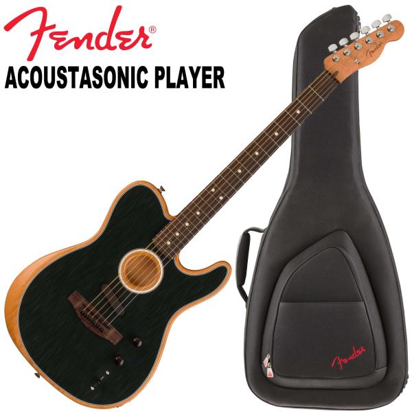 Акустическая гитара Fender Acoustasonic Player, черная