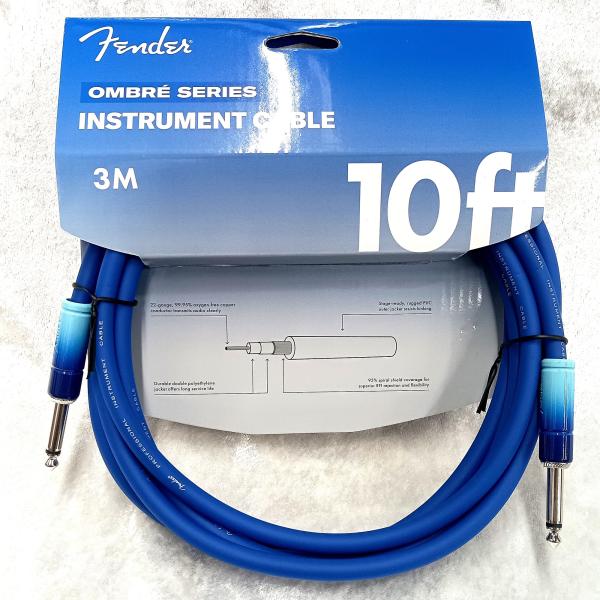 Fender Ombre Instrument Cables Belair Blue 10'