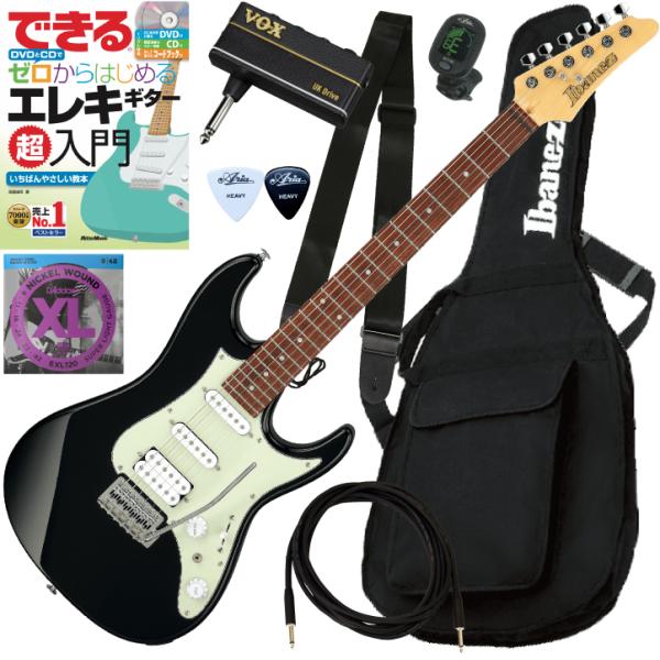 （中古）Ibanez AZES40-BK エレキギター　スタンド付き 整済みで弾きやすい Ibanez / AZES40 BK エレキギター初心者セット