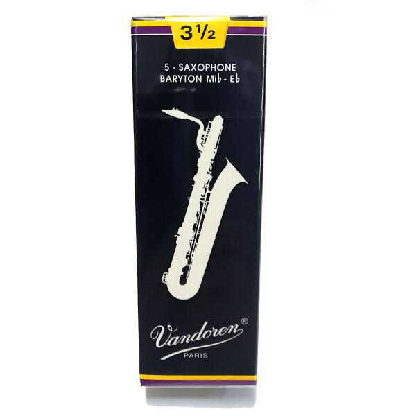 Vandoren バリトンサックス　リード　3½ Vandoren / バリトンサックス用リード 3 1/2 -青箱- 5枚入り : 伊藤
