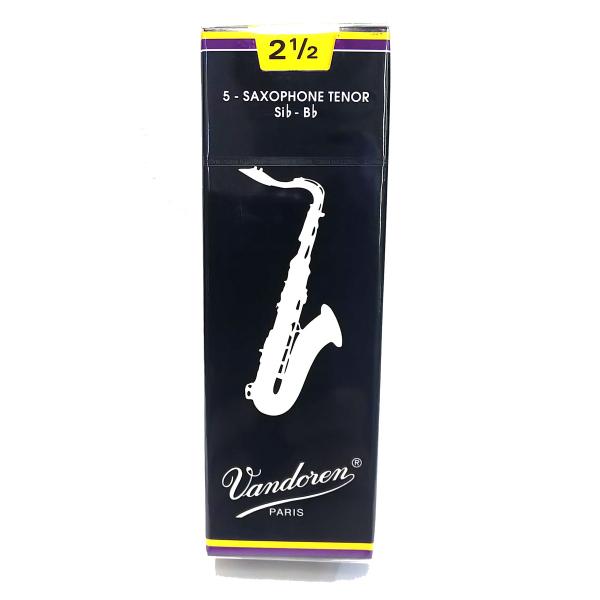 Vandoren / テナーサックス用リード 2 1/2 -青箱- 5枚入り : 伊藤楽器