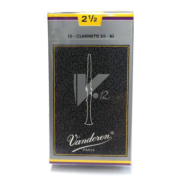 Vandoren V.12 / クラリネット用リード 2 1/2 -銀箱- 10枚入り : 伊藤