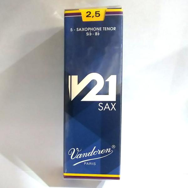 Vandoren V21 / テナーサックス用リード 2,5 5枚入り : 伊藤楽器 松戸