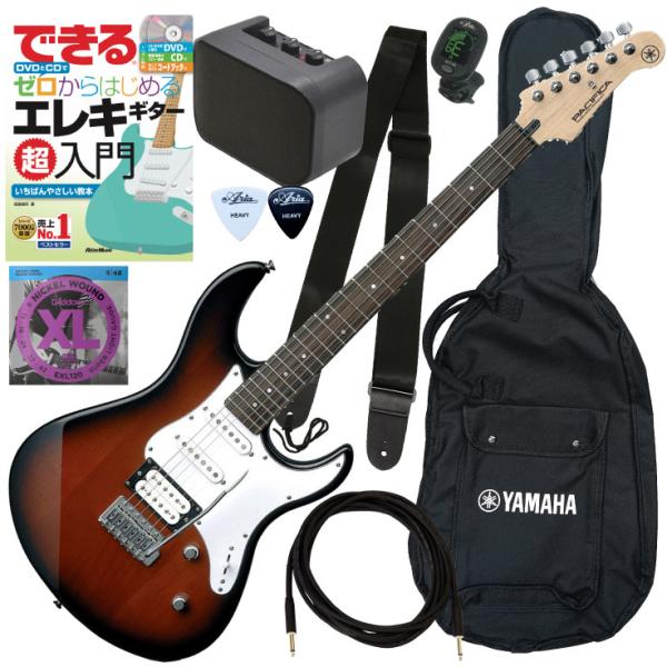 初心者も安心 調整済で弾きやすいYAMAHA/PAC112Vエレキギター初心者セット OVS