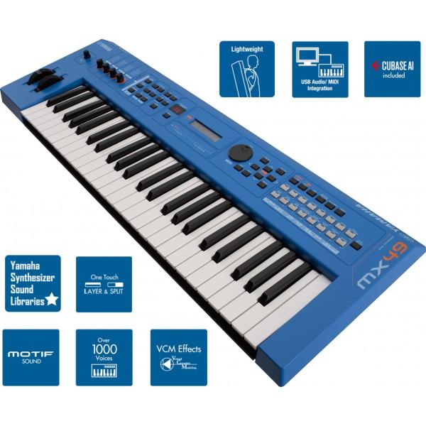 YAMAHA（ヤマハ） YAMAHA MX49 BU（ケース付） : 伊藤楽器 松戸店