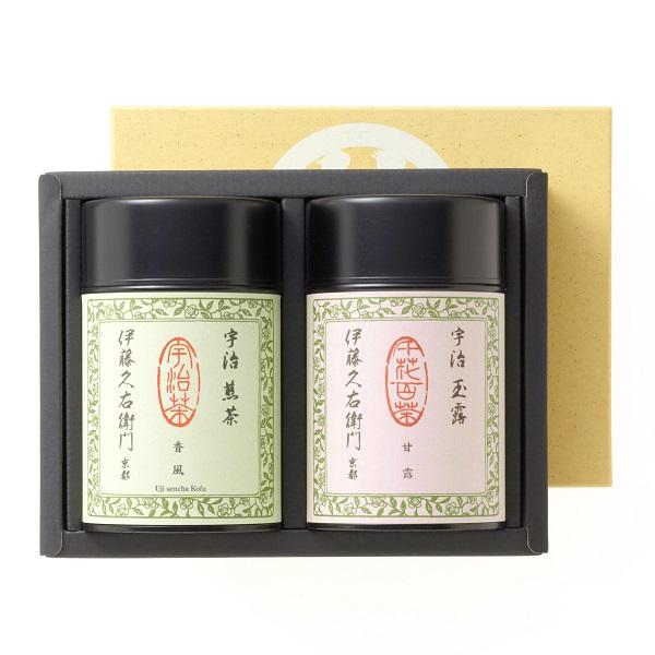 敬老の日 2026  ギフト お菓子 抹茶スイーツ お茶 日本茶 抹茶 宇治茶 宇治煎茶・玉露 缶入りセット 化粧箱 C-B § 京都 お土産