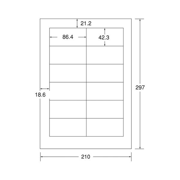 その他 ap たのめーる】エーワン ラベルシール[レーザープリンタ] マット紙