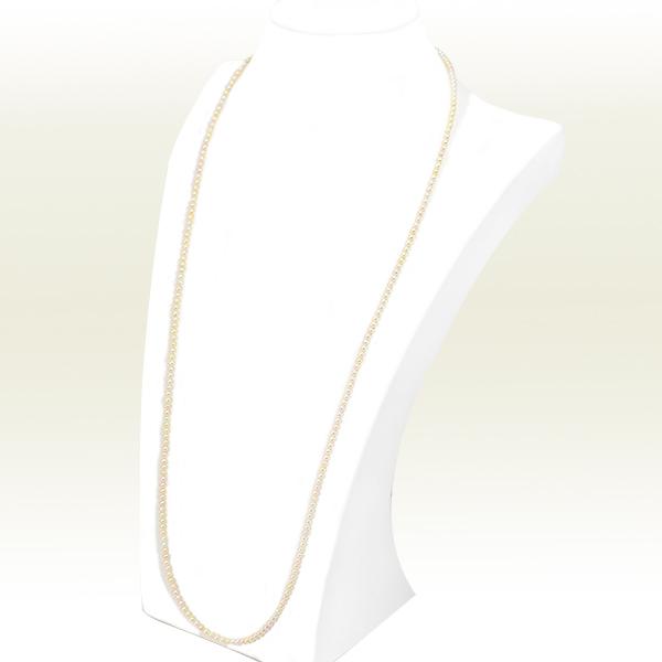 ベビーパールロングネックレス(82cm)あこや真珠ネックレス＜3〜3.5mm 