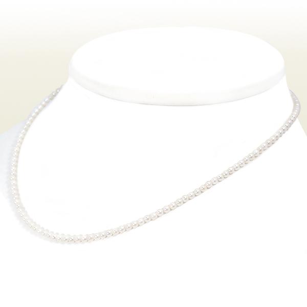 あこや真珠ベビーパールネックレス＜2.5〜3mm＞アジャスター・シルバー N-12775