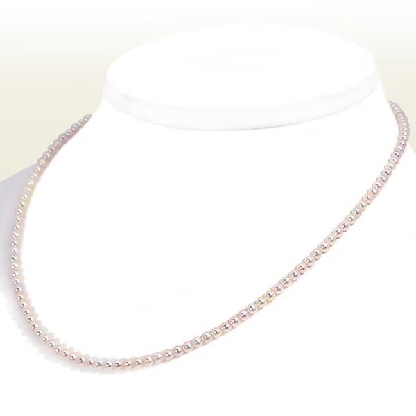 あこや真珠★ベビーパールネックレス あこや真珠ベビーパールネックレス＜3〜3.5mm＞アジャスター・K18YG N