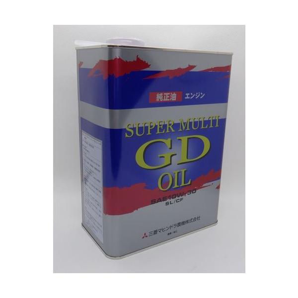 三菱農機　スーパーマルチGDオイル　4L缶荷　　姿　 : 4L缶APIサービス分類：SL/CFSAEサービス分類：10W-30