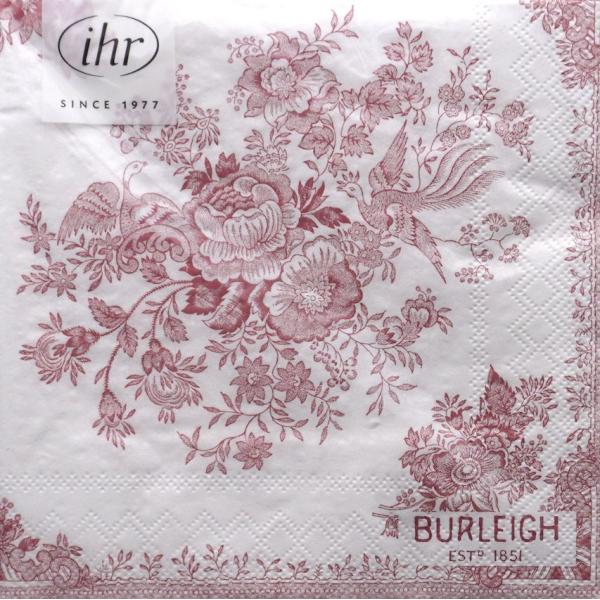 33×33センチ20枚入りドイツ製バーレイの食器とお揃いの柄のペーパーナプキンです。美しい柄が、より鮮やかに再現されています。赤に近いカラーのピンクです。四つ折りの状態でパッケージに入っています。エンボス加工されており、高級感のあるペーパー...