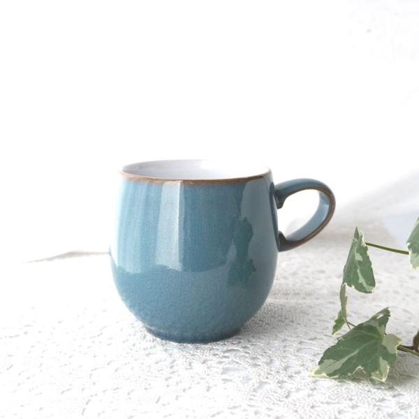 デンビー マグカップ アジュール スモールカーブ マグ イギリス 食器 エメラルドブルー Azure Denby マグカップ  英国製 300ml 在庫限り