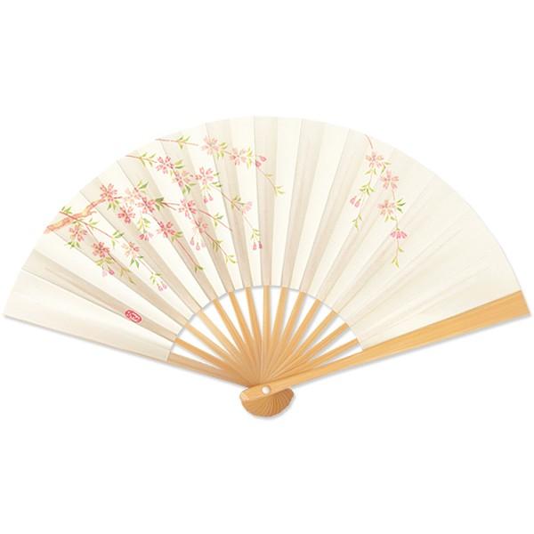 茶扇/桜/京扇子(Qa102) : 扇子司 伊藤常 - 通販 - Yahoo!ショッピング
