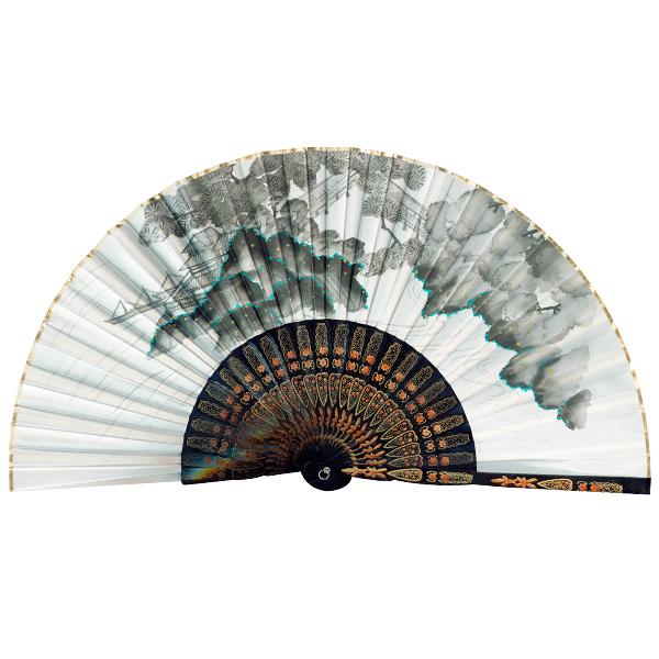 飾り京扇子 手描人絹扇子 南画山水 白 30cm Buyee Buyee 提供一站式最全面最專業現地yahoo Japan拍賣代bid代拍代購服務