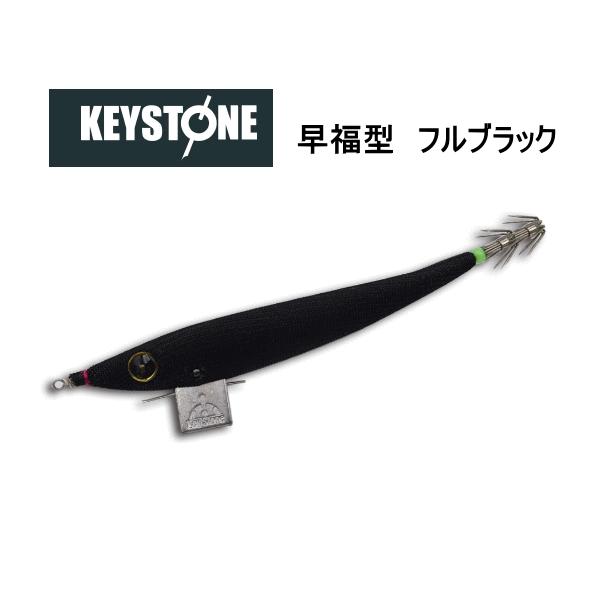 キーストン（keystone)早福型 M号 無発光 フルブラック エサ巻き