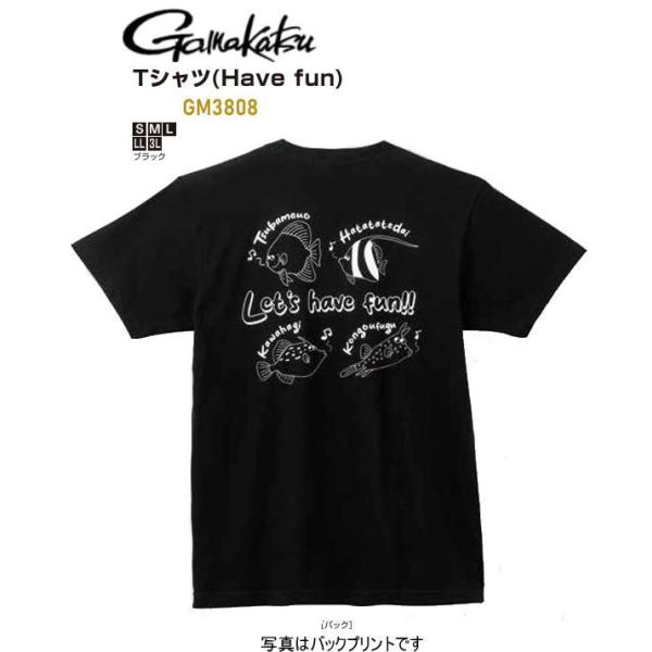 がまかつ GM3808 Tシャツ(Have fun) ブラック 2026年春夏新製品ご予約 2月中旬発売予定