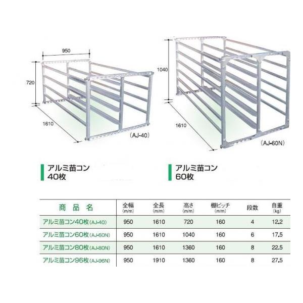 アルミ苗コン アルミ苗コン40枚 AJ-40 【アルミス/ALUMIS】 : 伊藤農機ストア - 通販