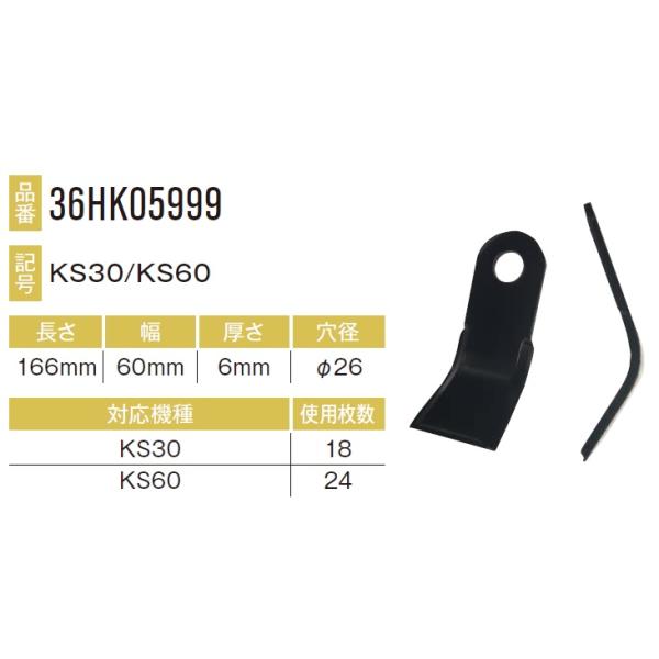 クサカルドン KS60用ナイフ 24本セット36HK05999×24本 【東日興産/TONICHI/TN/安価社外品/替刃/爪】