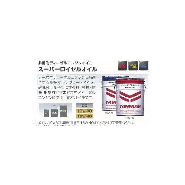 ヤンマー純正オイル スーパーロイヤルオイル20L 15W-40 : 伊藤 ヤンマー純正オイル スーパーロイヤルオイル20L 15W-40 : 伊藤