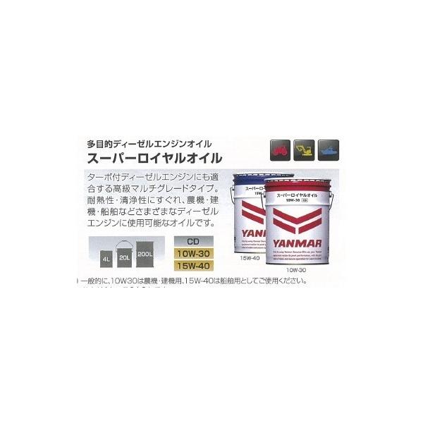 ヤンマー純正オイル スーパーロイヤルオイル 4L 10W-30 : 伊藤 ヤンマー純正オイル スーパーロイヤルオイル 4L 10W-30 : 伊藤