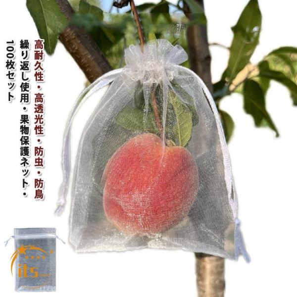 ぶどう袋 果実袋 100枚入 果物ネット 防鳥ネット 防虫ネット りんご袋 果物袋 果物保護バッグ 葡萄園芸 ネット 鳥よけ虫除けネット鳩よけネット