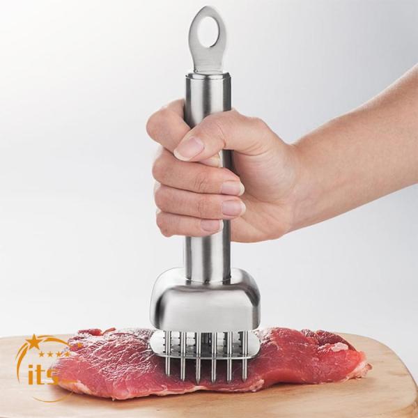 改良式 お肉のすじ切り器 筋きりカッター 肉筋切り器 調理ミート 肉たたき 肉刺し 筋切り お肉が柔らかくなる ステーキ 調理ミート 食用品質のステンレス鋼 キッ