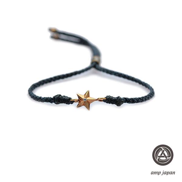 アンプ ジャパン amp japan  Waxed Cord Bracelet (Star) 13AH-260 ワックスコード ブレスレット スター 星