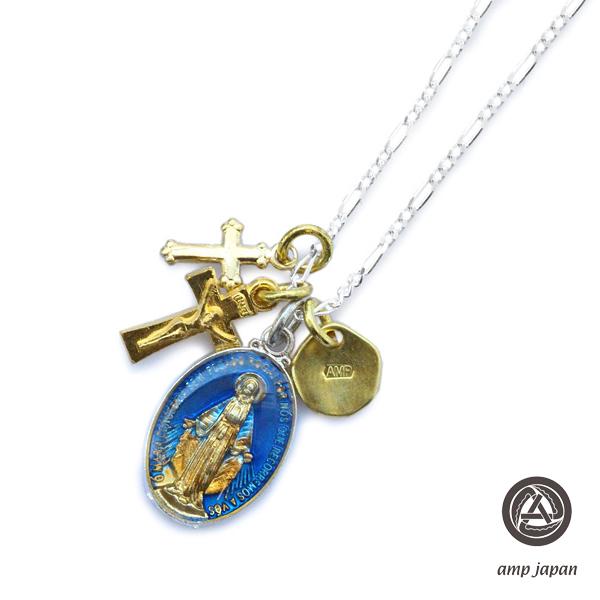 amp japan アンプ ジャパン 【 Grand Medaille Miraculeuse Mix Necklace -Blue Epoxy- [ 16AHK-177 ] グランド メダイユ ミラキュルーズ ミックス ネックレス ブルー...